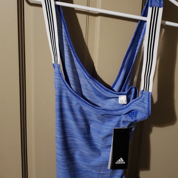 Blue Adidas Cross back Workout Tanktop - Picture 6 of 6